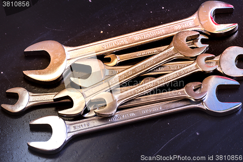 Image of The wrench steel tools for repair