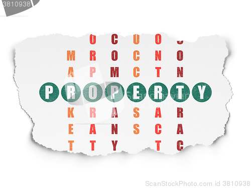Image of Business concept: Property in Crossword Puzzle