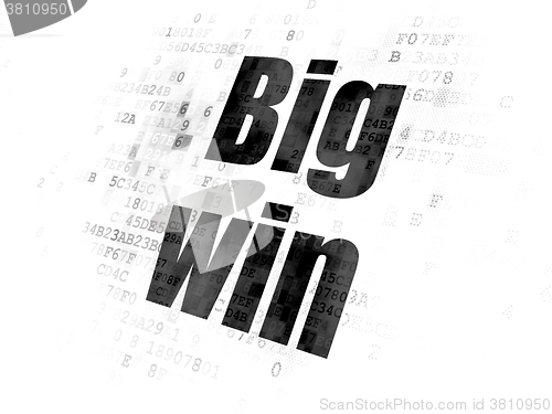 Image of Business concept: Big Win on Digital background
