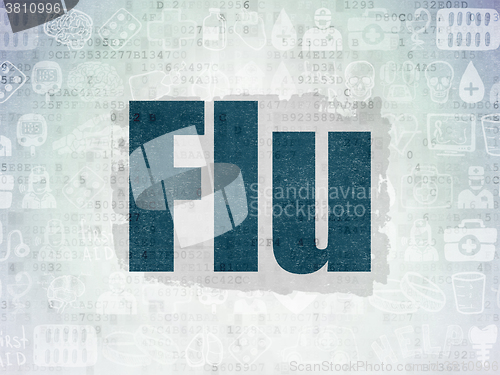 Image of Healthcare concept: Flu on Digital Paper background