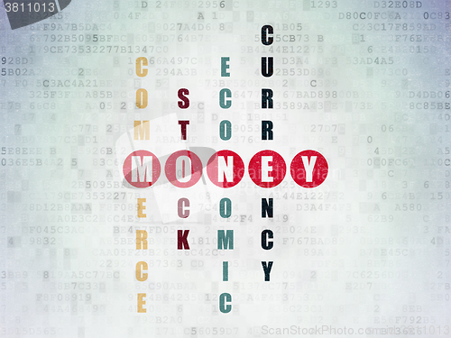 Image of Money concept: Money in Crossword Puzzle