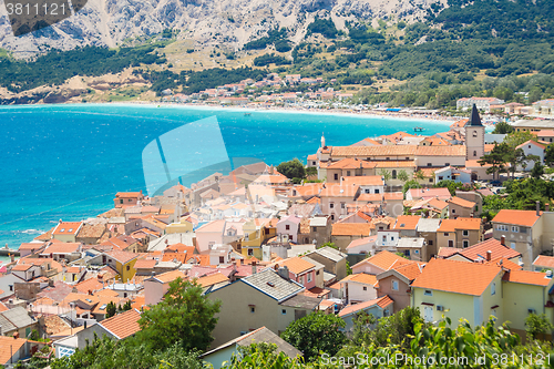 Image of Baska, Krk, Croatia, Europe.