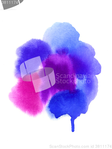 Image of Bright watercolor blurred spots for design