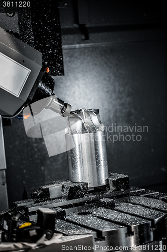 Image of Metalworking CNC milling machine.