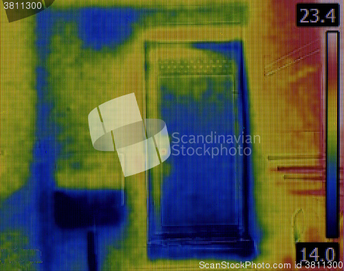 Image of Toilet Flusher Infrared Image