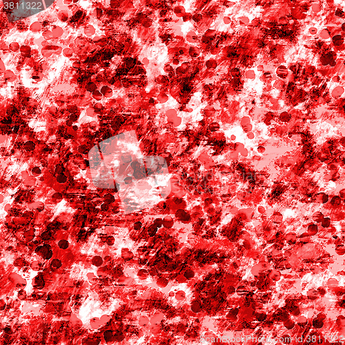 Image of Digital abstract background with red blots