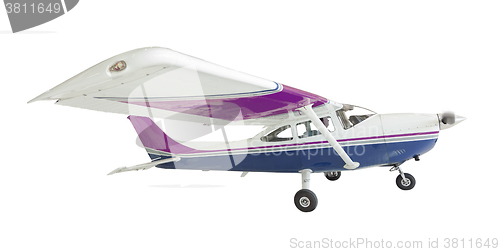 Image of Cessna 172 Single Propeller Airplane On White