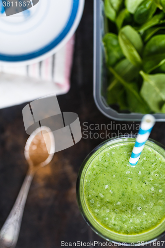 Image of Green smoothie in glass