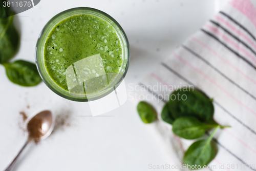 Image of Green smoothie in the glass