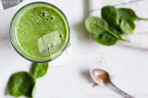 Image of Green smoothie in the glass