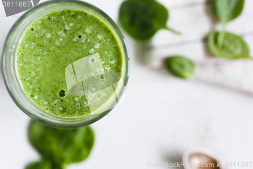 Image of Green smoothie in the glass