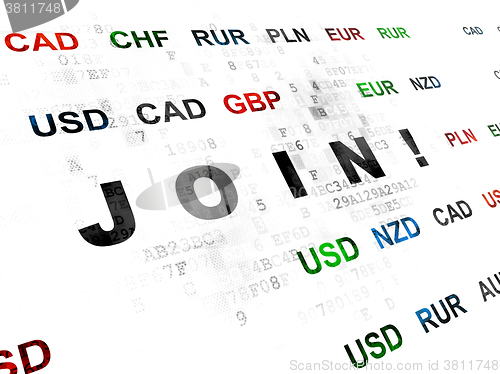 Image of Business concept: Join! on Digital background