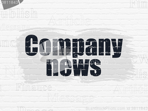 Image of News concept: Company News on wall background
