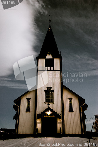 Image of Church at night