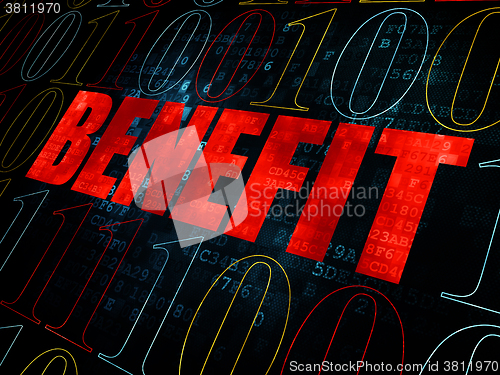 Image of Business concept: Benefit on Digital background