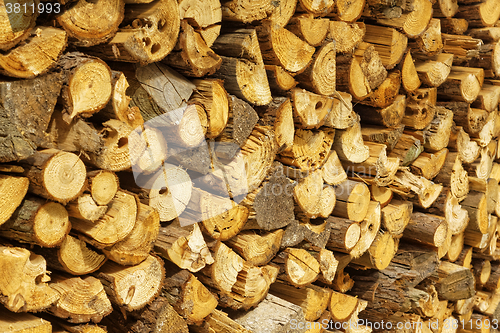 Image of natural wooden logs 