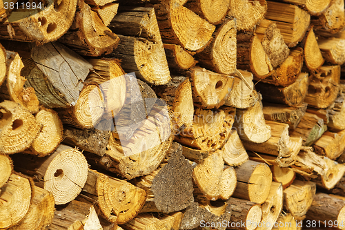 Image of natural wooden logs 