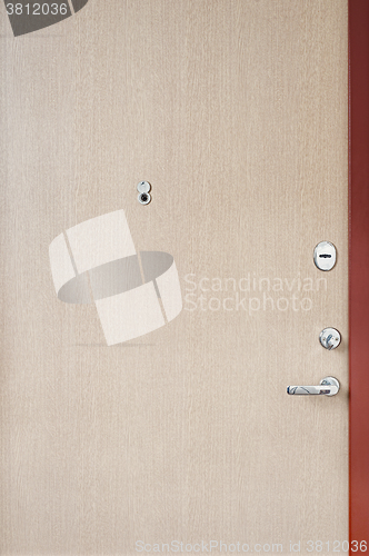 Image of Wooden door of an apartment