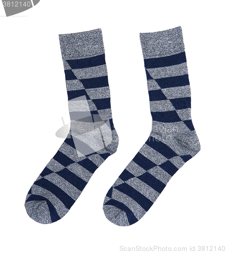 Image of Socks isolated on the white background