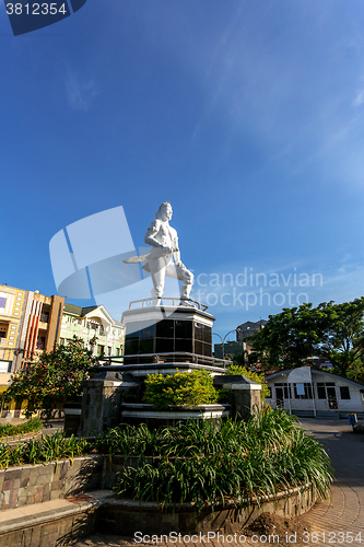 Image of indian warrior statue in Manado