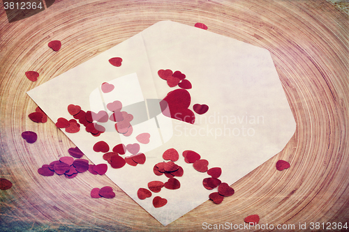 Image of valentine concept with hearts