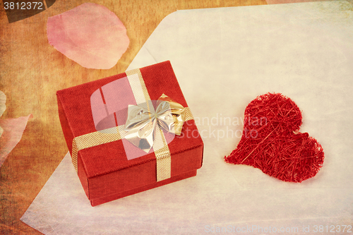 Image of valentine concept with hearts