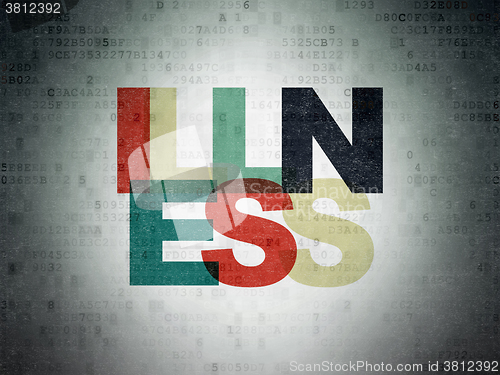 Image of Medicine concept: Illness on Digital Paper background