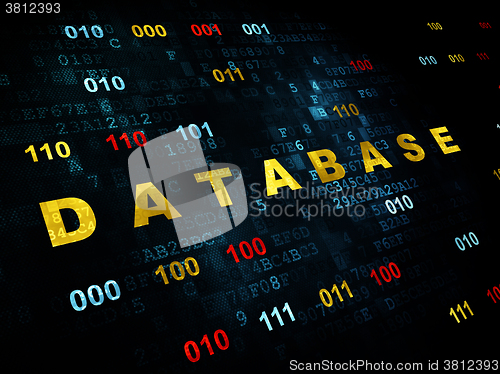 Image of Programming concept: Database on Digital background