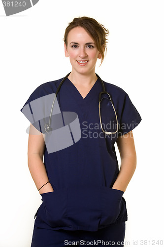 Image of Brunette nurse