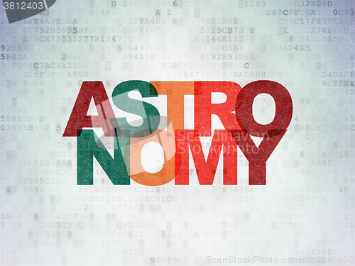 Image of Science concept: Astronomy on Digital Paper background