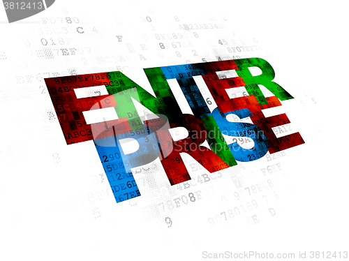 Image of Business concept: Enterprise on Digital background
