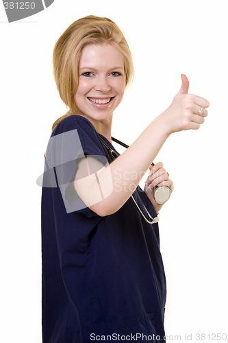 Image of Nurse thumbs up