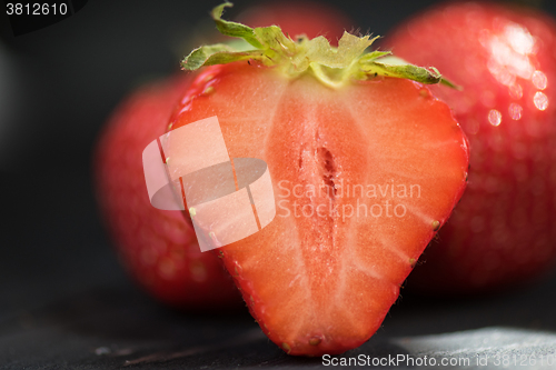 Image of Fresh ripe strawberry