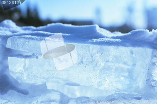 Image of ice cube closeup