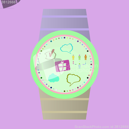 Image of Vector Popular Smart Watch Icons