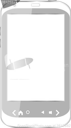 Image of vector white smart phone