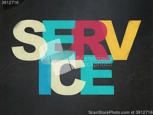 Image of Business concept: Service on School Board background