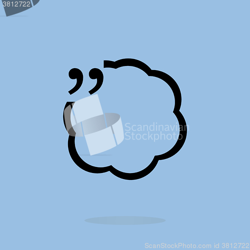 Image of Vector Quotation Mark Speech Bubble. vector quote sign icon