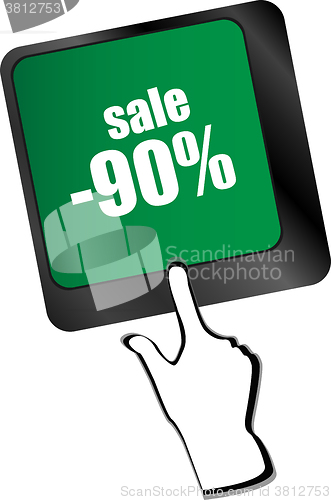 Image of Keyboard with key sale. Internet business concept