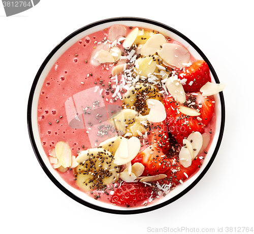 Image of bowl of breakfast smoothie