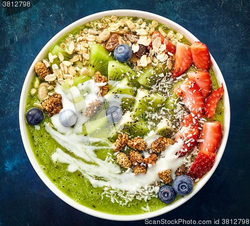 Image of bowl of breakfast smoothie