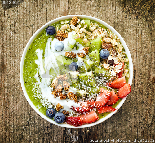 Image of bowl of breakfast smoothie