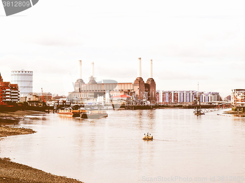 Image of London Battersea powerstation vintage