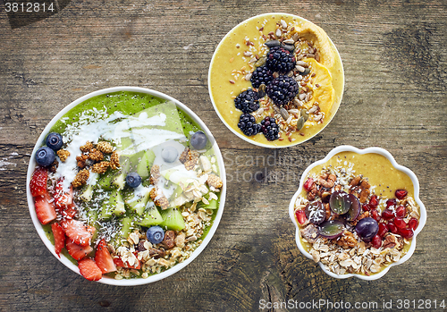 Image of breakfast smoothie bowls