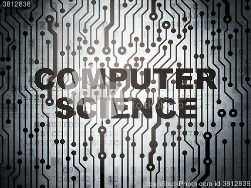 Image of Science concept: circuit board with Computer Science