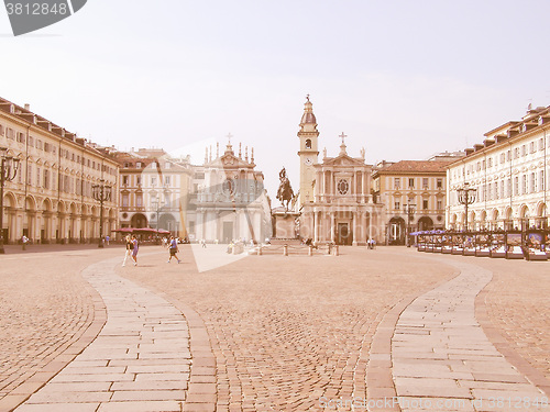 Image of Piazza San Carlo vintage