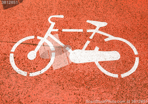 Image of  Bike sign vintage