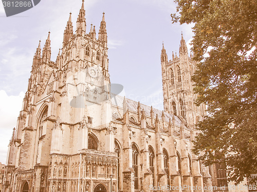 Image of Canterbury Cathedral vintage