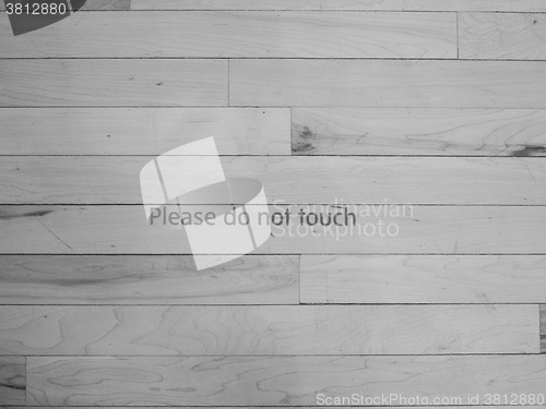 Image of Black and white Do not touch