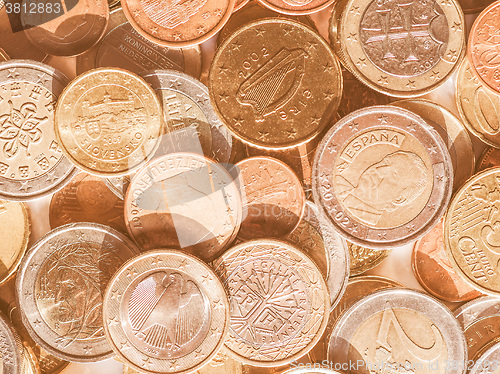 Image of  Euro coins vintage